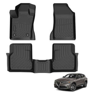 Tapis de voiture et tapis de coffre en TPE à bas <span class=keywords><strong>prix</strong></span>, épaisseur 3,5 mm, ensemble complet de 3 pièces, résistant à l'abrasion, pour <span class=keywords><strong>Alfa</strong></span> Romeo <span class=keywords><strong>Tonale</strong></span> - Product Image 1