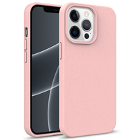 Coque de téléphone en silicone et paille de blé biodégradable, écologique et recyclable, finition mate pour iPhone 17 16 15 14 12 13 11 Pro Max 7 8 Plus SE