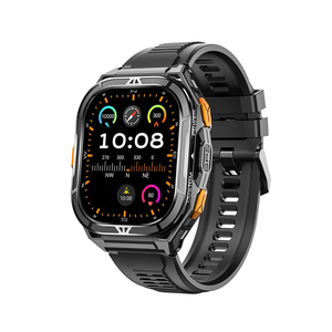 Relojes Deportivos de Moda para Hombre, Pantalla AMOLED de 1.96 Pulgadas, Brújula, Altímetro, Resistencia al Agua 5ATM, Reloj Inteligente con <span class=keywords><strong>GPS</strong></span> para Natación y Fitness, Modelo X5 - Product Image 1