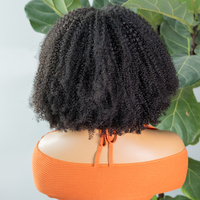 Perruque ISEE Upgrade 7X5 Lace Prête à Porter Sans Colle Cheveux Humains Afro Crépus Bouclés Pré-Coupés 13X4 HD Full Lace Front pour Femmes