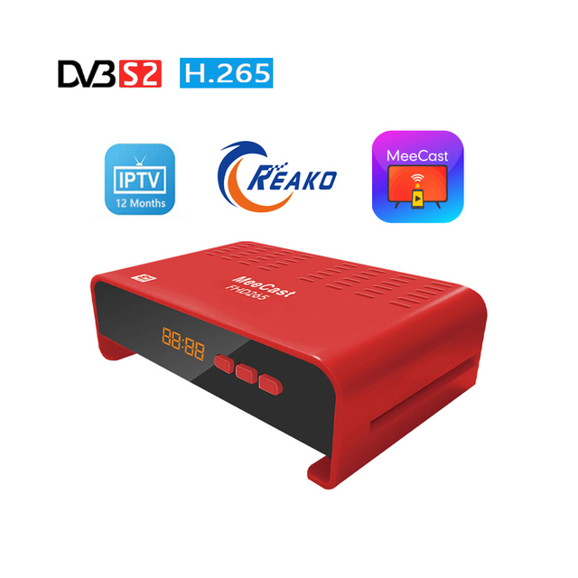 Digital Satellite TV Receivers IP TV STB Mini Box Full HD H.265 Smart TV Set-top Box with Dual-Band Wi-Fi and USB PVR