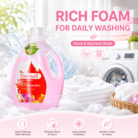 Lessive liquide blanchissante portable écologique à la lavande haute densité 3L personnalisable et gratuite pour vêtements et usage domestique