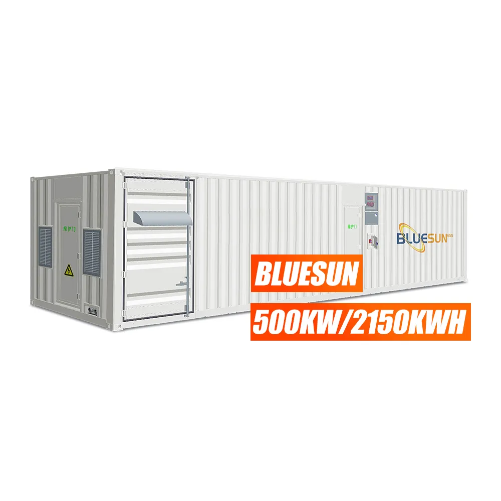 Bluesun industrieller solarbatteriespeicher mit langer lebensdauer lithiumbatterie energiesystem 100 kw 150 kw 200 kw 250 kw