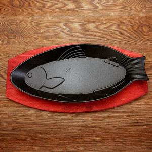 Juego de Teppanyaki de Hierro Fundido (Redondo y para Pescado) - Plancha Comercial para Barbacoa Coreana y Fiestas <span class=keywords><strong>en</strong></span> Casa - Product Image 3