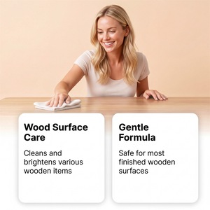 Nettoyant et dégraissant pour <span class=keywords><strong>bois</strong></span> : Élimine en douceur la saleté et la graisse tout en donnant du brillant aux meubles en <span class=keywords><strong>bois</strong></span> sans endommager le matériau - Product Image 4