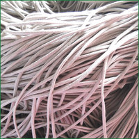 Cordon plat tressé en coton 100 % enduit, fin (3 mm, 5 mm), fourni par le fabricant CF002, pour vêtements, sacs et chaussures
