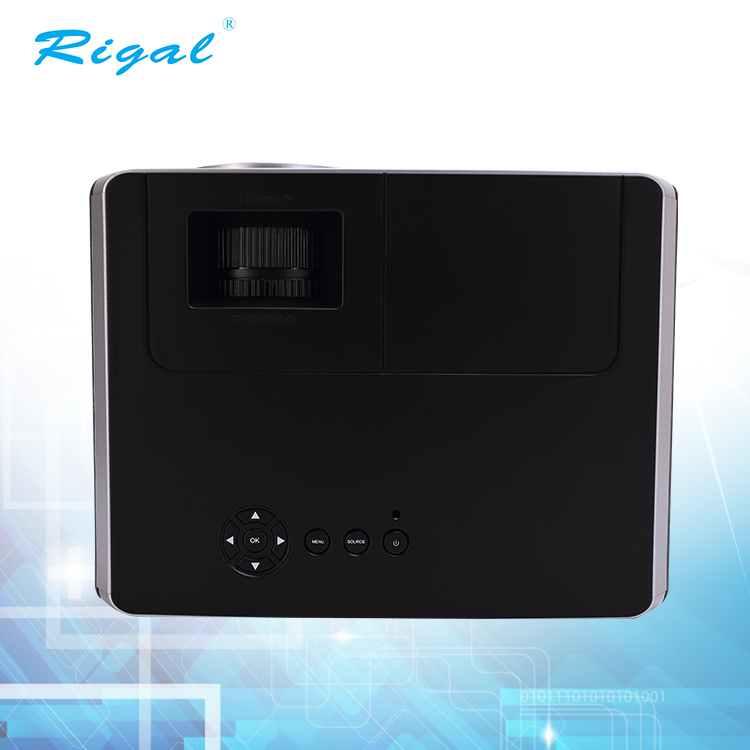 Mini Sans Fil Portable 1080p HD Wifi Projecteur DLP, 2000 Lumens Vrai Home Cinéma Projecteur Professionnel