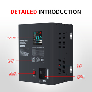 Reguladores de Voltaje SHGF de Pared, 5KVA, Amplio Rango de Voltaje de Entrada 45-280V, AVR 220V, Reguladores de Voltaje de Relé para Uso Doméstico - Product Image 3