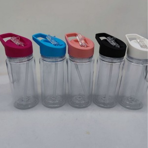 USA 2 Days Delivery Diy Kids Tumbler Cups <b>Straw</b> 10Oz Double Wall Custom Snow Globe Plastic <b>Reusable</b> Eco-Friendly Back School - Product Image 4