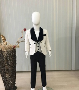 Custom Boy Suits <span class=keywords><strong>Costume</strong></span> formale ragazzi White Jacquard Flower Design bambino abito formale bambini abito da <span class=keywords><strong>sposa</strong></span> smoking - Product Image 3