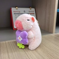 Porte-clés en peluche Capybara mignon, breloque pour sac à dos, accessoires – Vente en gros disponible