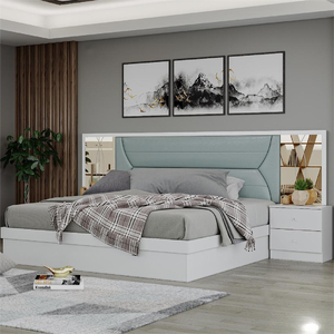 Stile <span class=keywords><strong>moderno</strong></span> camera da letto mobili personalizzabili in legno mobili per la casa <span class=keywords><strong>con</strong></span> caratteristiche di stoccaggio all'ingrosso diretto della fabbrica prezzo economico - Product Image 1
