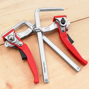 Hand DIY Tool <b>Clamps</b> <b>Clamp</b> Heavy Duty Adjustable <b>Quick</b> and Release Wood Parallel <b>Clamp</b> - Product Image 4
