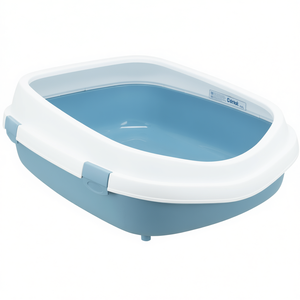Bandeja para Gatos Primo Xxl, 56 x 25 x 71 cm, Azul y Blanco con Borde - Product Image 2