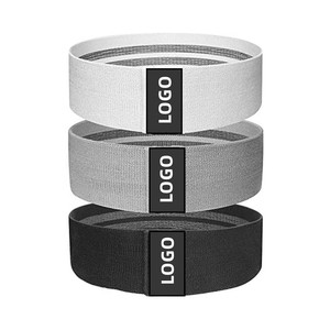Set di fasce di allenamento personalizzabili in lattice per allenamento Hip Squat Logo personalizzato di resistenza al bottino bande di esercizio - Product Image 4
