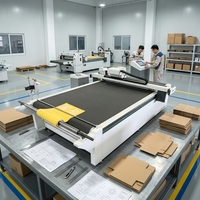 Machines de découpe numérique CNC à plat pour autocollants en vinyle PP ondulé, avec chargement et déchargement automatiques
