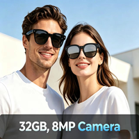 TH12 Lunettes Intelligentes Multifonctionnelles pour l'Enregistrement Vidéo, Caméra 8MP, Vidéo 1080P, Appels, Traduction IA en Temps Réel