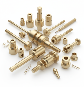 Tùy chỉnh độ chính xác cao đồng thông minh khóa cửa ly hợp pin CNC chuyển các bộ phận tạo mẫu nhanh chóng - Product Image 1