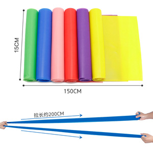 Yoga Pilates Stretch Elastic <span class=keywords><strong>Fitness</strong></span> <span class=keywords><strong>Band</strong></span> 150cm Long Durable Rubber TPE Gym Resistance <span class=keywords><strong>Band</strong></span> Antideslizante Eco-Friendly <span class=keywords><strong>Band</strong></span> - Product Image 6