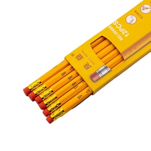 Crayons à Logo personnalisé pour étudiants, 7 pouces, 12 pièces, en bois Graphite jaune en bois <span class=keywords><strong>HB</strong></span>, crayons Standard Lapiz - Product Image 4