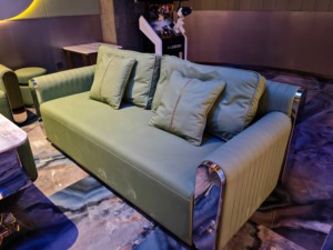High-End personalizzato moderna cabina KTV panca e <span class=keywords><strong>Bar</strong></span> divano Set <span class=keywords><strong>in</strong></span> acciaio inox Night Club posti a sedere per mangiare nei locali notturni <span class=keywords><strong>Bar</strong></span> - Product Image 4