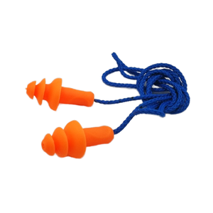 Bouchons d'oreille en silicone insonorisés imperméables pour la natation avec cordon en PU pour la protection auditive - Product Image 3