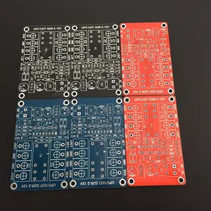 UPC1237 Luidspreker Luidspreker Versterker Bescherming Pcb Leeg Bord Rood/Blauw/Zwart Optioneel