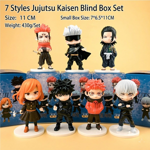 Grosir 7 Model Jujutsu Kaisen Blind Box PVC Action Figure Set Versi Q <span class=keywords><strong>Anime</strong></span> Gojo Satoru Yuji Mainan Koleksi Hadiah - Product Image 1