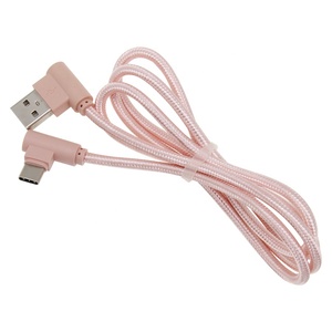 Cargador USB tipo C de 1M y 90 grados, Cable de sincronización de datos de carga rápida para <span class=keywords><strong>Huawei</strong></span>, Xiaomi, Samsung S10 Plus - Product Image 4