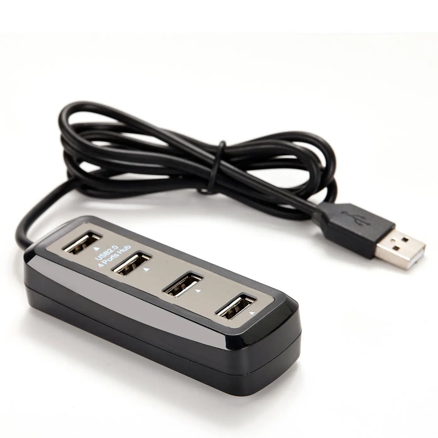 Wholesale Black/White 60CM 4-port USB2.0HUB 4-port USB2.0 hub 4-port USB splitter supports 1TB HDD for mouse u disk