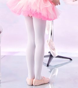 Pantimedias de Punto Beige con Diseño de Estribo para Mujeres de Escuelas de Danza - Product Image 4