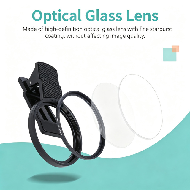 52mm Waterproof Aluminum Alloy Frame Star Filter Camera Lens for Night Scene Diamond Starburst Effect Glass