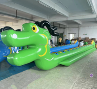 Nouveau design gonflable eau remorquable jouet dragon bateau banane bateau pour les sports nautiques d'été