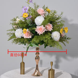 Nuevo <span class=keywords><strong>Gel</strong></span> suave planta verde Rosa bola geométrica camino flor dispositivo colocado camino flor ventana pantalla flor arte - Product Image 6