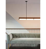 XINZHONG, venta al por mayor, cafetería interior, comedor, aluminio, Acrílico, Madera, longitud personalizada, lámpara de mesa, lámpara de araña, luces colgantes de diseño