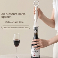 Ensemble ouvre-bouteille à pression d'air portable 2-en-1 et extracteur de bouchon pour bière et vin rouge, accessoires de bar, outil de cuisine domestique