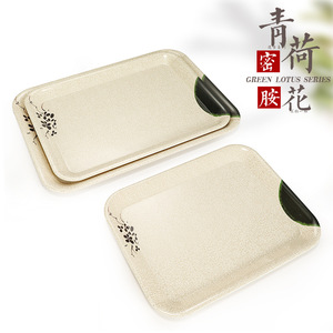 Rectangular Melamine <b>Tray</b> 8021 With Floral Pattern For Home And Commercial Use - Product Image 3