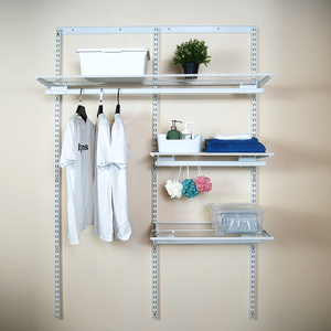 Dễ Dàng Cài Đặt Kệ Lưu Trữ Gia Đình Kệ Lưu Trữ Kim Loại Tủ Quần Áo Với Treo - Product Image 2