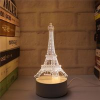Lampe de décoration pour la Saint-Valentin, lumière LED acrylique pour la nuit, pour cadeaux