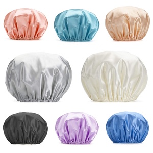 Bonnets <span class=keywords><strong>de</strong></span> <span class=keywords><strong>bain</strong></span> EVA CHAair imperméables à double couche, bleu, style personnalisé, couleur unie, réutilisables, doublés <span class=keywords><strong>de</strong></span> satin <span class=keywords><strong>de</strong></span> soie, <span class=keywords><strong>bonnet</strong></span> <span class=keywords><strong>de</strong></span> douche <span class=keywords><strong>orange</strong></span> - Product Image 2