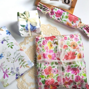 Papel de Regalo Translúcido con Diseño Floral para el Día de la Madre 2026, 50*70CM, 500 Unidades, Envoltorio para Ramos, Estilo Coreano, en Stock - Product Image 3