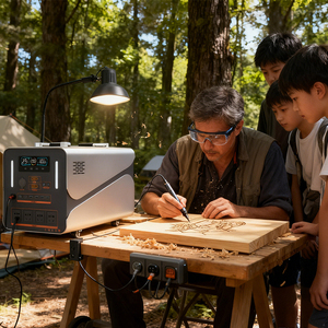 Estación de Energía Portátil LiFePO4 de Onda Sinusoidal Pura, 4 AC220V50Hz, Tipo-C65W, XT90 200W, Solar Inalámbrico, 4000+ Ciclos - Product Image 4