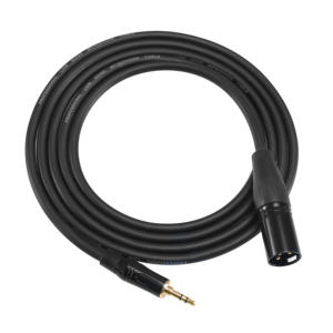 Câble 3,5 mm vers XLR mâle, non symétrique, <span class=keywords><strong>mini</strong></span>-<span class=keywords><strong>jack</strong></span> 1/8 pouce, TRS, stéréo, microphone, câble audio, 2 mètres, pour smartphone vers console de mixage - Product Image 4