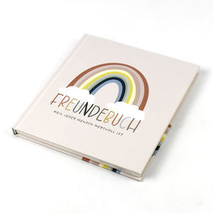 Libro de Amistad Infantil Personalizado A5 con Diseño de Arcoíris, Tapa Dura Laminada, Encuadernado Cosido, Diario de Recuerdos para Niños, Versículos Bíblicos - Product Image 3