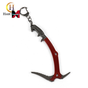 พวงกุญแจอะนิเมะเกมจี้รูปขวานสำหรับปีนเขาสีแดง - Product Image 3