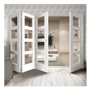 Proveedor de Calidad, Certificado NFRC/<span class=keywords><strong>AAMA</strong></span>/AS2047/NZS4211, Puerta Plegable de Aluminio para Patio, Moderna, de Vidrio Templado Térmico para Villas - Product Image 1