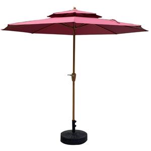 Parapluie de patio à double colonne centrale haut de gamme pour parasol extérieur jardin Villa maison plage balcon <span class=keywords><strong>Camping</strong></span> et Protection solaire - Product Image 1