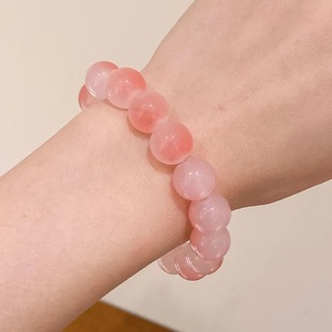 Glass Beaded <b>Bracelet</b> 12mm Gradient Color Seamless Hair Tie For Gift Student Style - Product Image 2