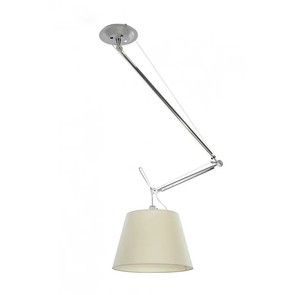 Modern Aluminum Alloy Rocker Arm Chandelier Soft Fabric Lampshade Adjustable LED Pendant <b>Dining</b> Soft Warm White High CRI 90 - Product Image 4