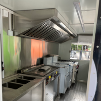 Remorque mobile de restauration rapide de 13 pieds pour la vente de hot-dogs en rue, service OEM